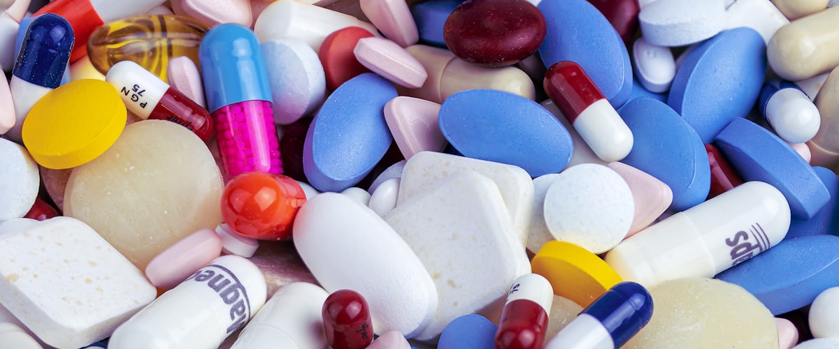 Assorted prescription medicines packed for discreet home delivery from Barons Court Pharmacy